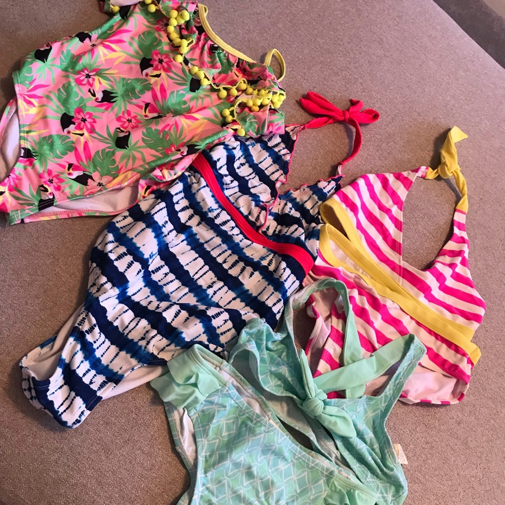 Swimsuits set of 4 Girl size 10